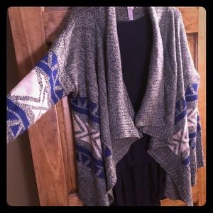 Comfy Tribal wrap boutique sweater